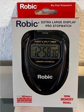 Black Extra Large Display Pro Stopwatch